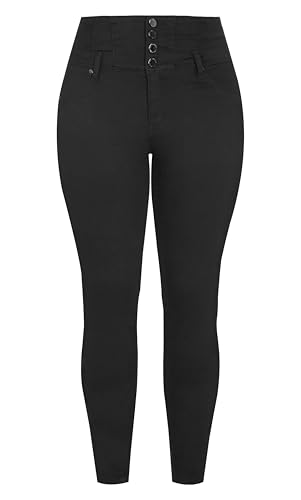 City Chic Women's Plus Size Harley Corset Skinny Regular Jean4