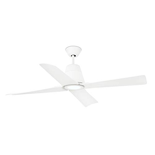 Unbekannt Typhoon - Ventilador de techo para exteriores (130 cm, con LED), color blanco