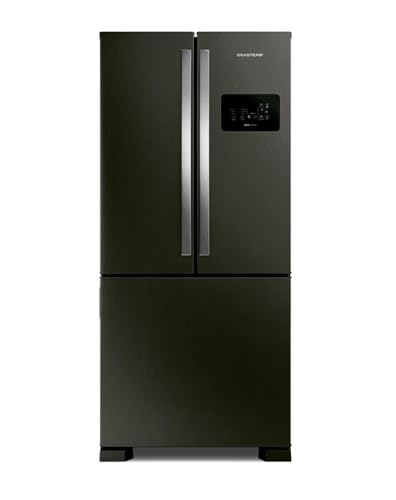 Brastemp Geladeira Brastemp Eclipse Collection Frost Free French Door Inverter A+++ 554 Litros Cor Black Inox - BRO85AE 220V
