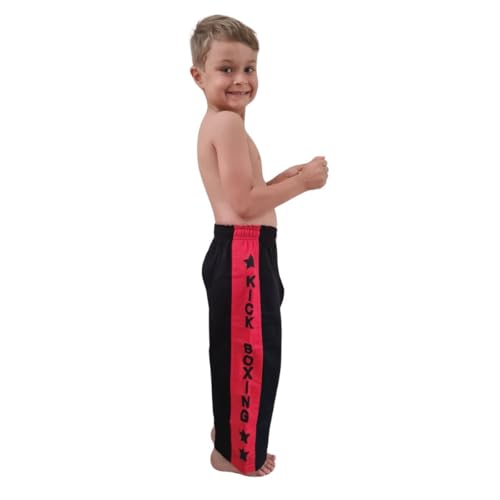 Calca Treino Kickboxing Brim Infantil e Adulto - Preta - Ariran (M3 - até1,40m)