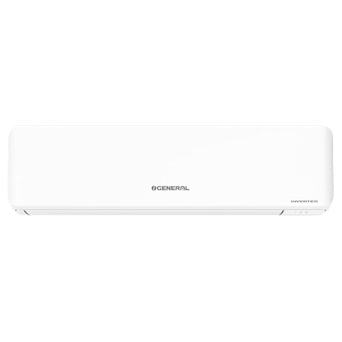 O General 2 Ton 3 Star Inverter Split AC | Copper Condenser | Silicon Coated PCB | Self Diagnosis | Coanda Airflow | Economy Mode | Advance Hyper Tropical (ASGG24CPAB-B, White, 2025 Model)