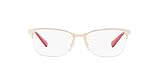 A|X Armani Exchange Women's AX1023 Metal Rectangular Prescription Eyeglass Frames, Matte Rose Gold/Demo Lens, 53 mm