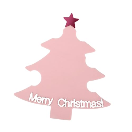 "Abbraccia" ネイルフォト小道具、クリスマスツリー型ネイルアートディスプレイボード、マニキュアショップ向けのシンプルなプロ仕様のテクニカル小道具, ピンク