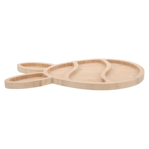 PRETYZOOM Plateau de Service en Bois Beige Forme Lapin Double Face Multifonction Cuisine et Décoration Maison, Plateau de Fromages de Noël Créatif et Adorable