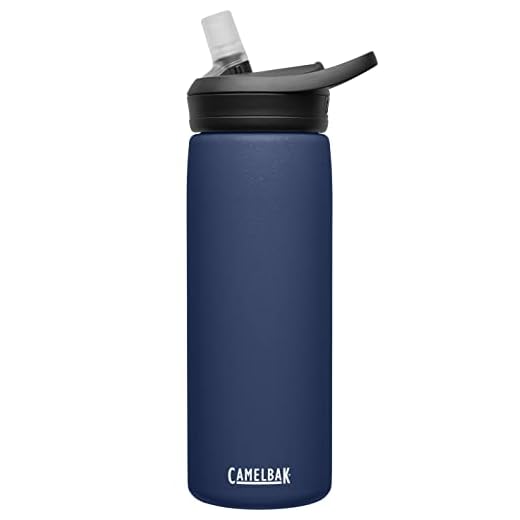 CamelBak eddy+ Water Bottle with Straw 20 oz - Insulated Stainless Steel, Navy