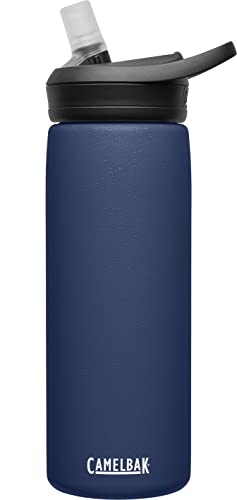 camelbak eddy+ water bottle with straw 20oz insulated stainless steel, navy camelbak eddy+ water bottle with straw 20oz insulated stainless steel, navy