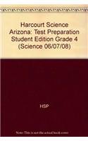 Paperback Harcourt Science Arizona: Test Preparation Student Edition Grade 4 Book