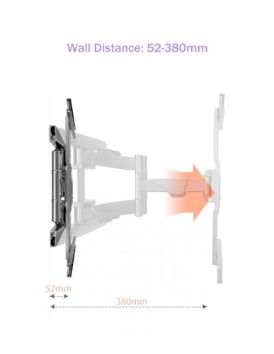 Support mural P6 Full Motion SCRUBY TV 45 75 pouces de charge 45.5kg VESA - 5