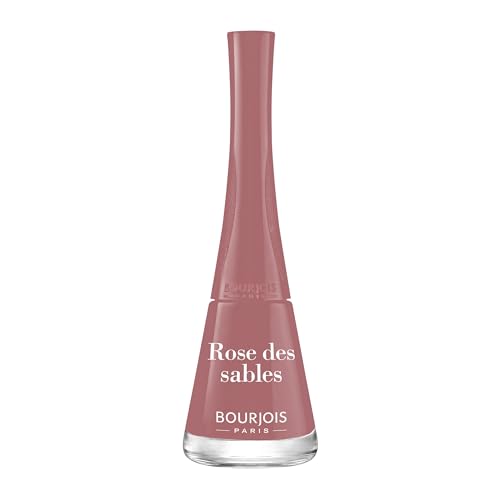 Bourjois Smalto Unghie 1 Seconde, ad Asciugatura Rapida, Effetto Manicure Professionale a Lunga Durata, 9 ml, 38 Rose Des Sables