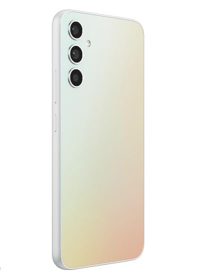 Compatible with Samsung Galaxy A34 5G Replacement Full Body, Back Panel with Side Frame, Cmera Glass, Volume Button Silver