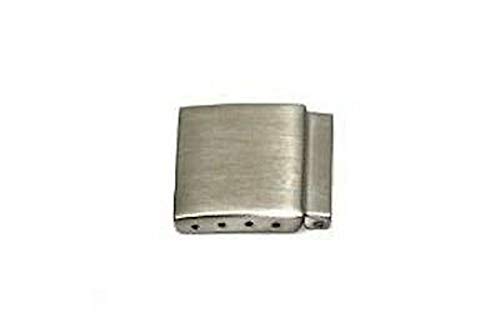 [Vineen] 20MM Silver Stainless Steel Watch Band Clasp Bracelet Extender