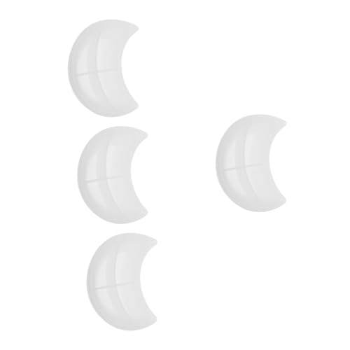 TEHAUX 4 Piezas Molde de epoxi manualidades DIY molde para pastel fondant silicio molde de cemento molde artesanal de escritorio Molde para hacer decoración del hogar gel de sílice