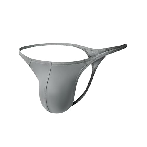 Men's Sexy G-string Slim Edge Thong U convex Nylon Low-Rise Stretch Y-back 3 Pack Set3