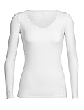 Icebreaker Merino Women's Siren Long Sleeve Sweetheart Neck Shirt, Snow, Large