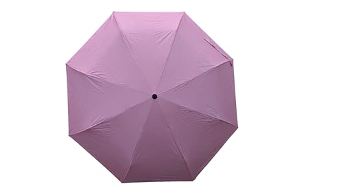 مظلة أتوماتيك قابلة للطي - عازلة للأشعة UV ومقاومة للمطر - لون داخلي أسود (وردي) - Image 9