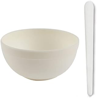 Plastic Mask Bowl Beauty Salon Bowl Protective pad Elitzia ET11909 (White-M)