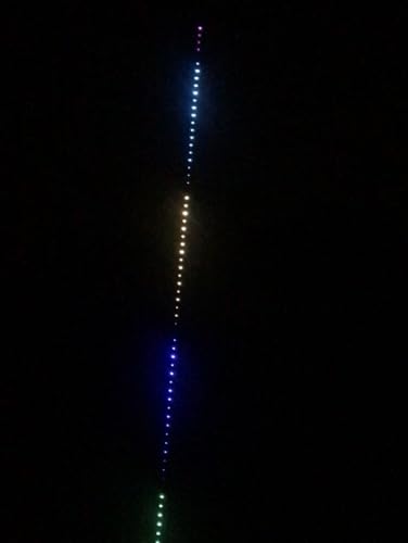 online-leds 10M Dream Chasing Flagpole Led Light String, Remote, Button or App Controlled (flagpole not Included) USB Powered, Caravan Flagpole Lights - Image 5