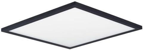 Maxim Lighting 58738WTBK Wafer - 30W 1 LED Flush Mount-0.5 Inches Tall and 15 Inches Wide, Finish Color: Black