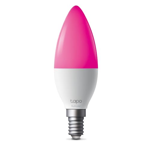 Tapo TP-Link Smart WiFi Light Bulb, Multicolour, B38, E14, White ...