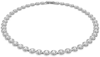 Swarovski Angelic Necklace with Clear Crystals on a Rhodium Plated Setting
