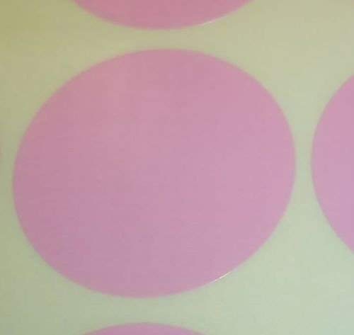 Audioprint Ltd. Pack of 100 Large 63mm Round/Circular Colour Code Dots Blank Price Stickers Sticky Labels - Choose Your Colour/s (Light Pink)