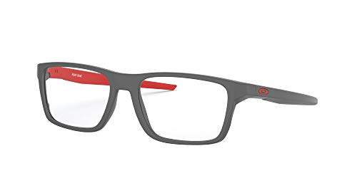 Oakley Mens Ox8164 Port Bow Rectangular Prescription Eyewear Frames, Satin Light Steel/Demo Lens, 53 mm - image 2