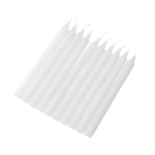 PRETYZOOM Emergency Long Candles Set 10pcs Camping Lighting Home Emergency Candle Table Decor for Dinner