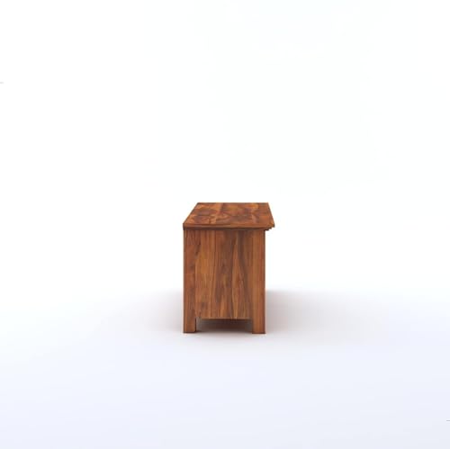 Image of Solid Rosewood Sheehsam TV Entertainment Unit| TV Stand Table| Sideboard Cabinet| Wooen TV Cabinet with Storage for Living Room & Office -Teak4