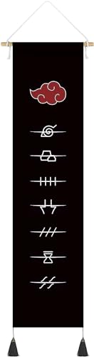 Póster colgante de lienzo de tapiz de pared, símbolo de pueblo de hojas para decoración de pared, para fanáticos de Managa y Anime (agregar tamaño)
