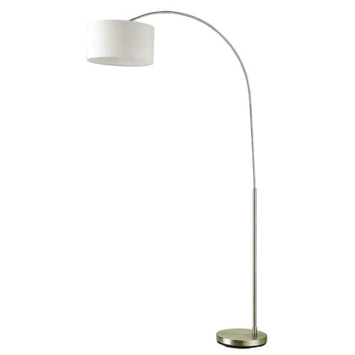 Levitantes Pie de salón 1xe27, cuero, color beige, dimensiones 165x90x34 cm; ideal para decoración y soporte de lámparas en espacios modernos.