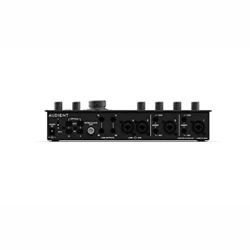 Image of Audient iD44 MKii 20-in /24-out USB-C Audio Interface with 24-bit /96kHz Resolution, 4 Mic Preamps, 2 Instrument Inputs, 16-channel ADAT I /O, DSP Mixer, and 2 Headphone Outputs
