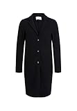 Oui Damen Mantel Mayson Boiled Wool gerade geschnitten Uni Freizeit, Business, Festlich V-Ausschnitt Reverskragen Schurwolle