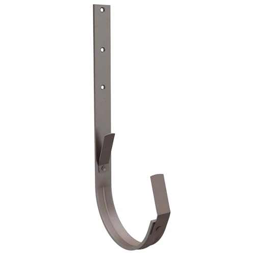ZAMBELLI Dachrinnenhalter verzinkt RG 333 Kupferbraun Rinneneisen, Rinnenhalter für Dachrinne halbrund, einfach montiert ohne löten
