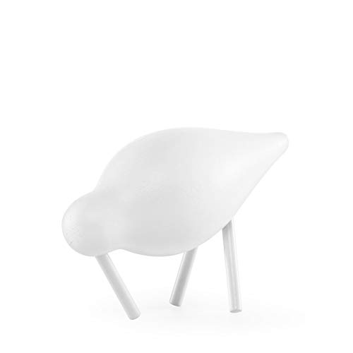 Normann Copenhagen 100166Â Shorebird, Wood, White, 11.5Â x 4.5Â x 7.5Â cm