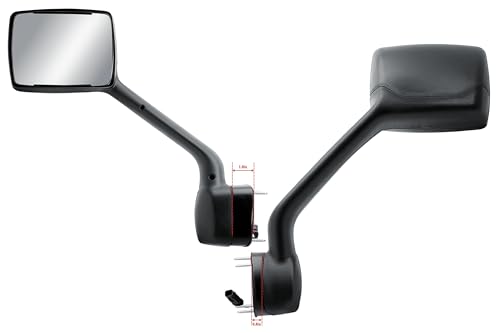 Replacement Driver Left Side Hood Mirror Black Back Cover with Heated for Kenworth T680 New Gen 2022-2026 by LONGLING - Used condition - US$60.40