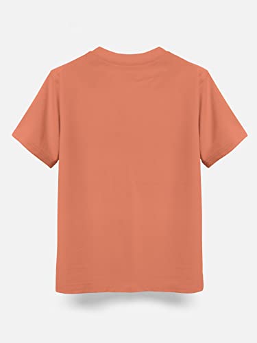 Image of HELLCAT Boys Round Neck Printed Blended Cotton Tshirt -Combo Pack of 2 - Orange /Blue