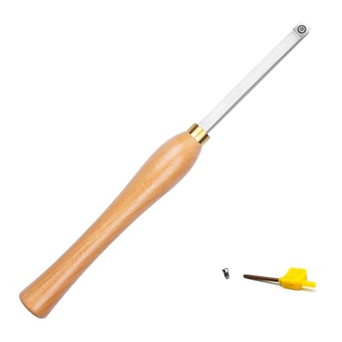 Mini Utensile per Tornio a Carburo 11mm con Inserti Quadrati, Utensile Professionale per Falegnameria,Adatto a Hobbisti e Artigiani