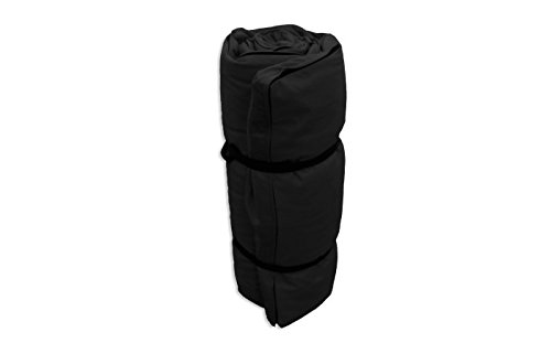 Futon Portable Noir, 200x80x4 cm Cover