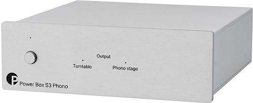 Ultra stabile & potere pulito Pro-Ject Power Box S3 Phono Power Filter per giradischi e preamplificatori (argento)