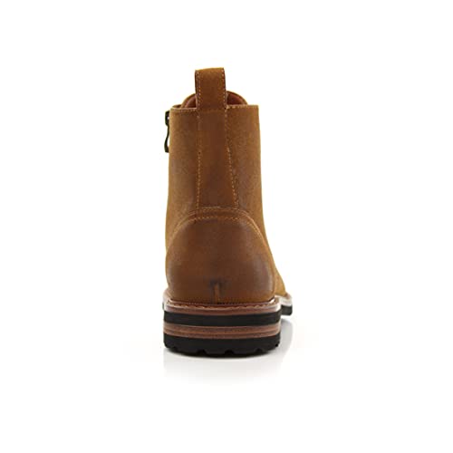 Image of Polar Fox Men's Ankle Dress Boots | Lace-up Casual Fashion Boot Collection | Cap Toe & Plain Toe Styles |