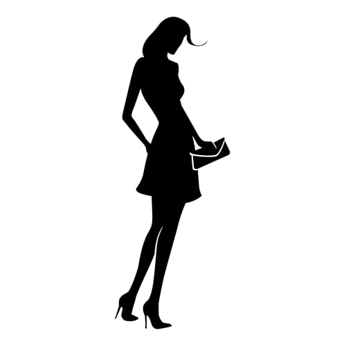 Zeroos - Segnale WC Lady No. 2, Autoadesivo, da Donna