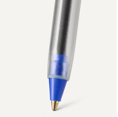 Image of Amazon Basics Ballpoint Pens, Medium Point 1.0mm, Blue Ink, 12-Pack