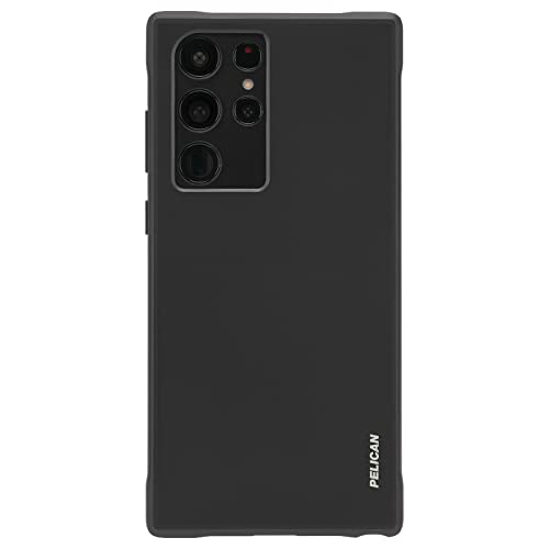 Pelican Voyager Series - Samsung Galaxy S22 Ultra Case [Wireless Charging Compatible] [Anti-Yellowing] Heavy Duty Phone Case With Belt Clip Holster Kickstand [18FT MIL-Grade Drop Protection] - Clear