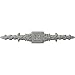 Ekena Millwork ONL10X01X01FL 10 1/4-Inch W X 1 5/8-Inch H X 1/4-Inch P Floral Center Spread Onlay