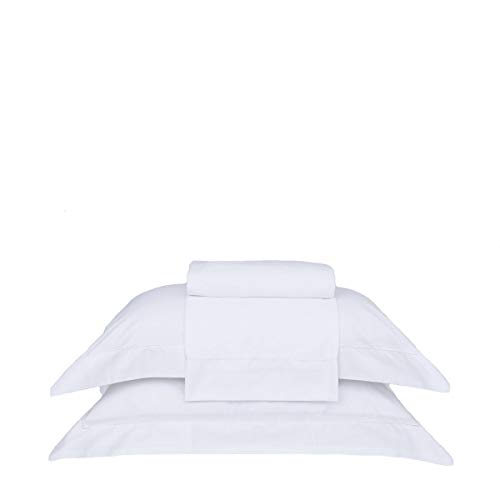 Buddemeyer Jogo de Cama Casal Cetim 300 Fios Bud Vision New Colors II 100% Algodão Penteado Branco 4 peças