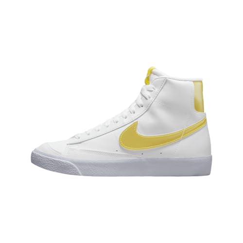 Nike Blazer unisexe enfant Mid 77, Blanc/orange vif/teinte cintron, 7 Big Kid