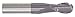 Carbide End Mill, 5/16" Shank Diameter, 2 Flute, Single, 2-1/2, Regular, Uncoated