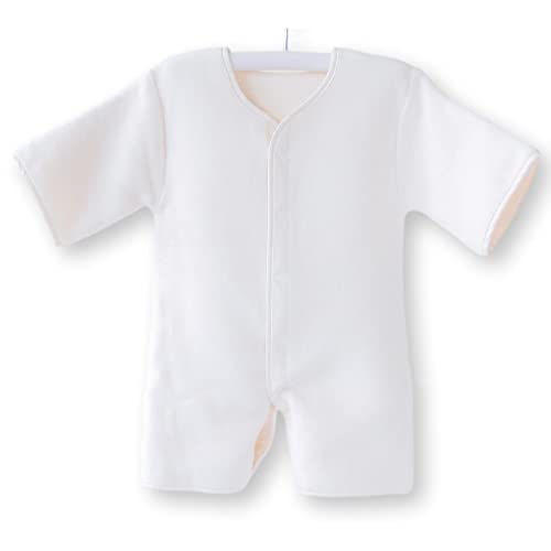 hugmamu® はぐまむ 綿毛布 スリーパー ロンパース 2way (キッズ (45×63×袖20), 無添加キナリ) 6919-05