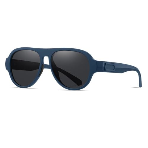 Lunettes de soleil de cyclisme et pêche avec monture protectrice bleu