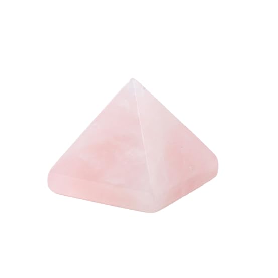 Namzi 2 Pieces of Pink Natural Crystal Stone Pyramid feng Shui Tower Seven Star Array Ornament Desktop 2cm Crystal Stone Decoration Ornament